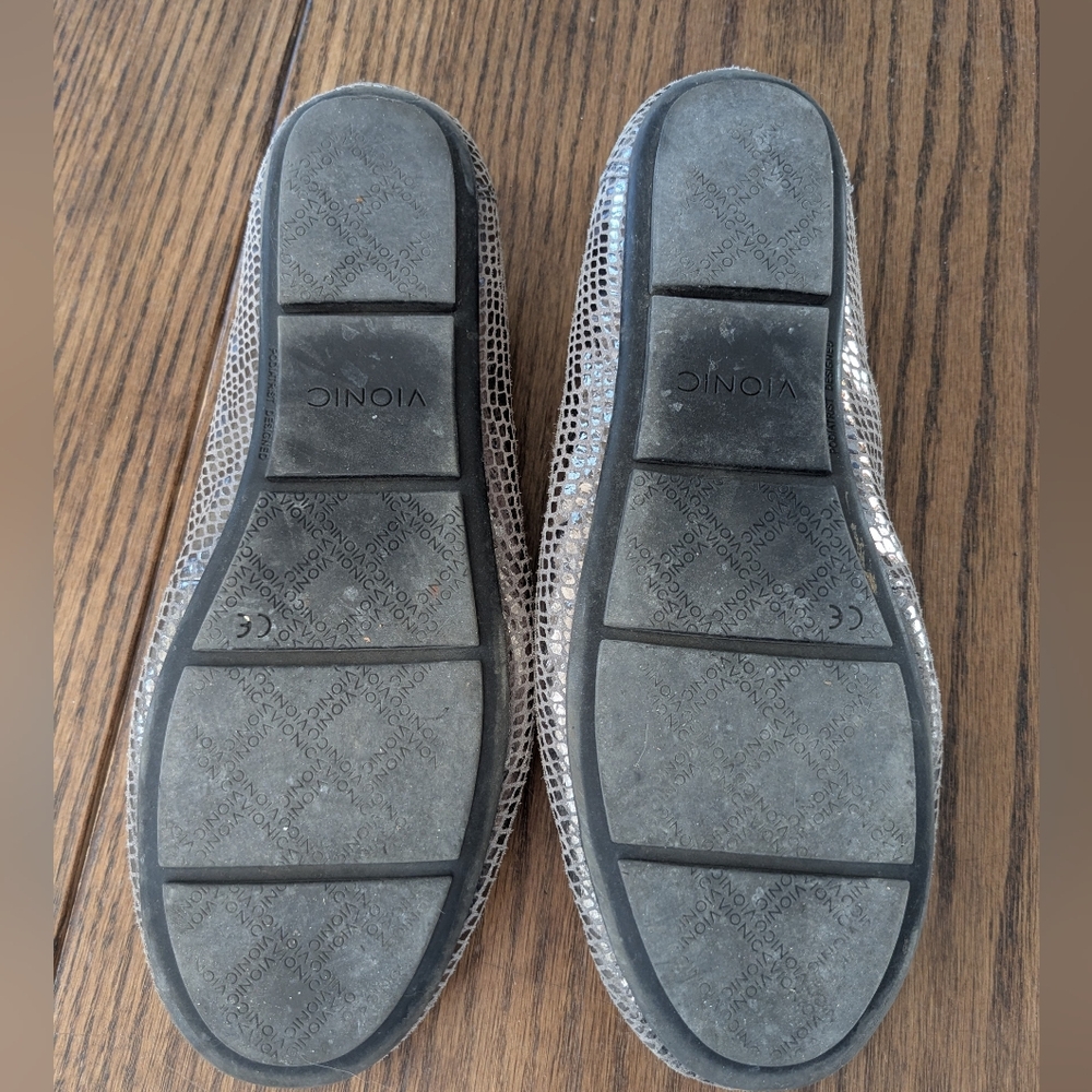 Vionic Women's Metallic Snakeskin Pattern Loafers - image 2